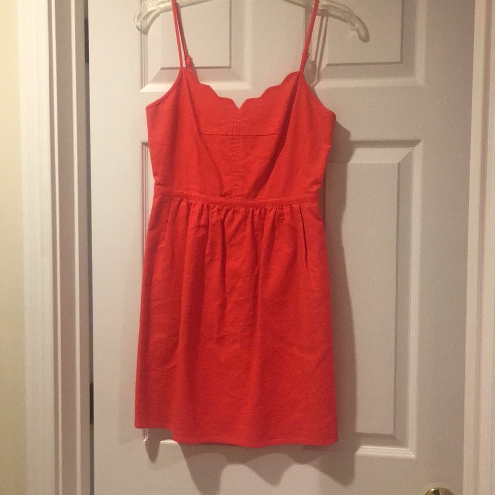 Jcrew Scalloped Dress